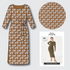 Estelle Dress Kit - Tan Blossom-Sewing Kit-Flying Bobbins Haberdashery