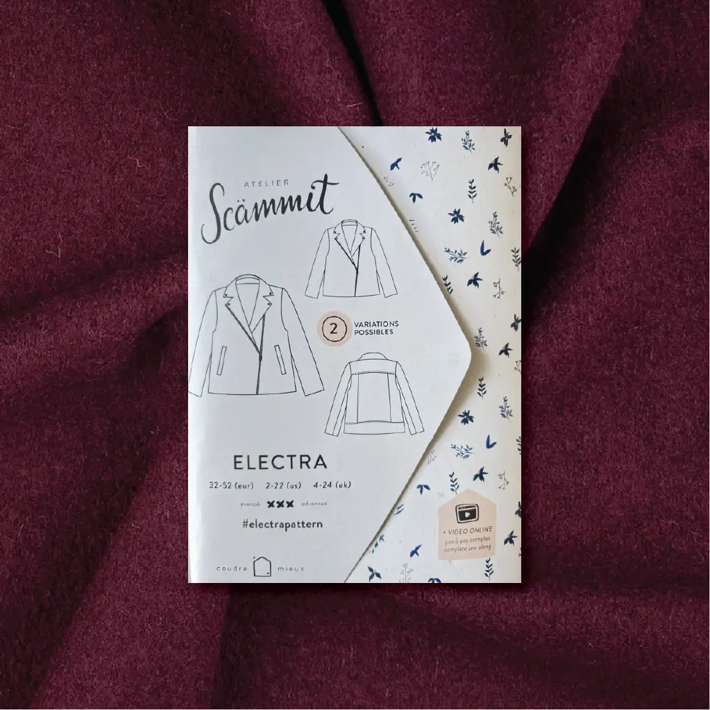Electra Biker Kit - Aubergine-Sewing Kit-Flying Bobbins Haberdashery