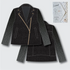 Electra Biker Kit - Black With Leatherette Sleeve-Sewing Kit-Flying Bobbins Haberdashery