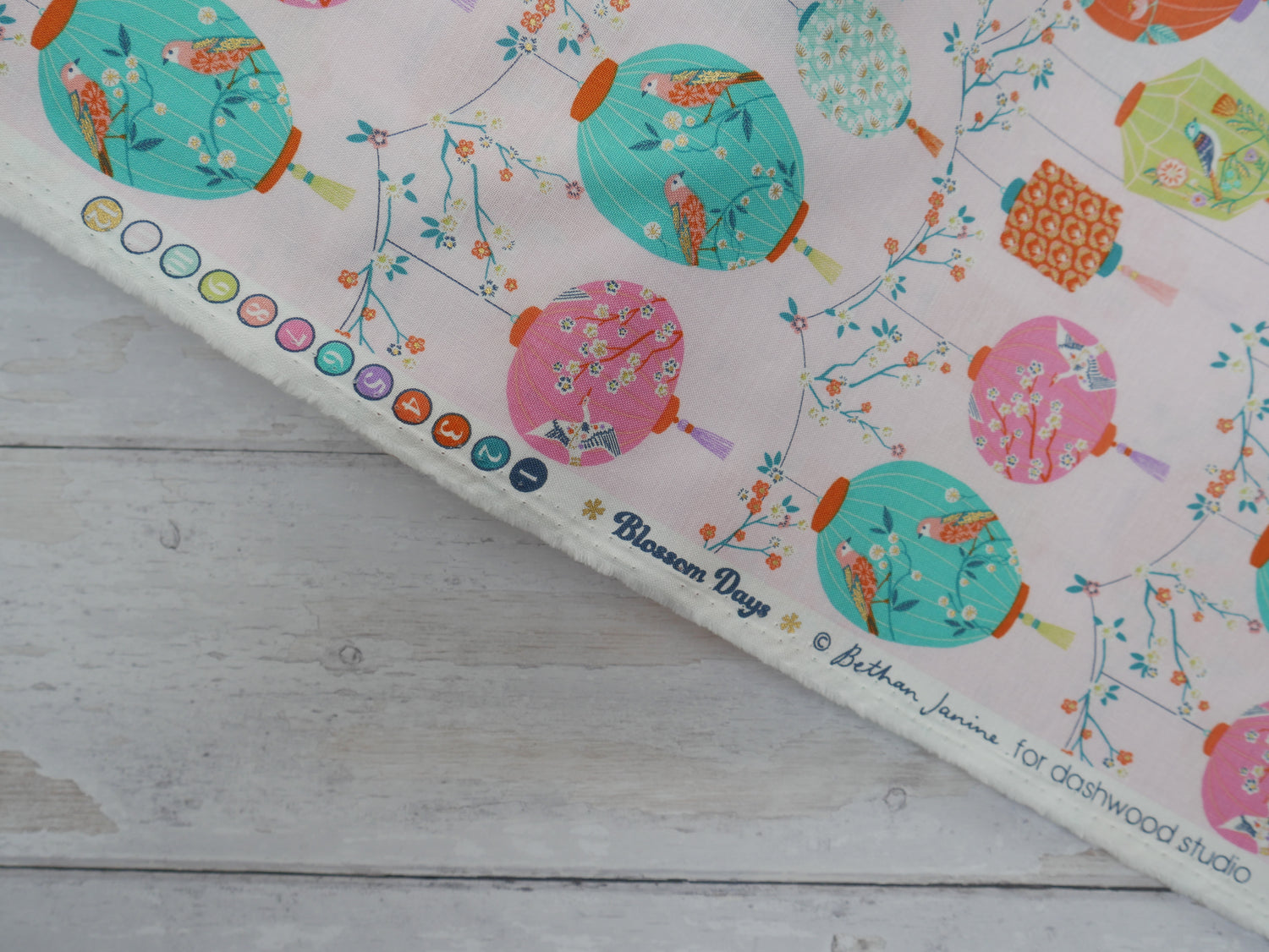 Blossom Days by Dashwood Studios, Lanterns in Pink, £14.20 pm-Cotton-Flying Bobbins Haberdashery