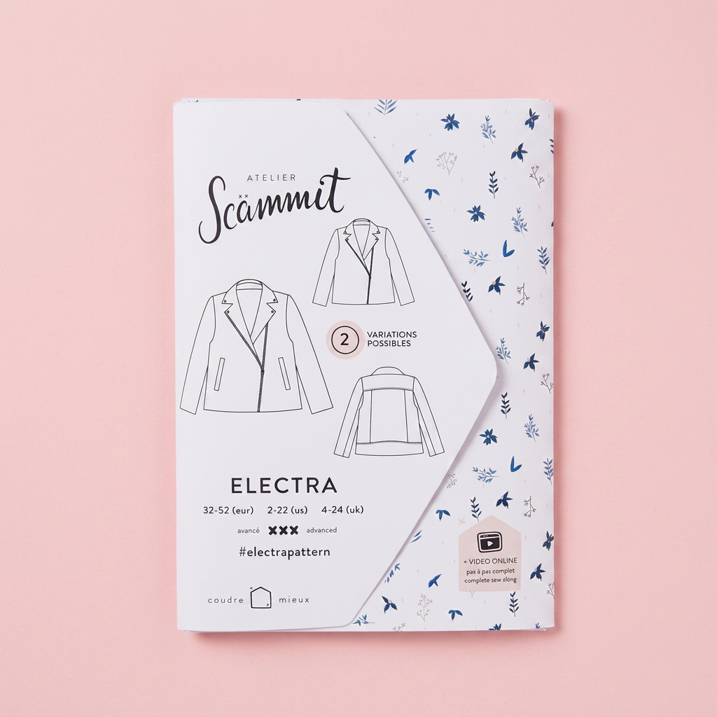 Atelier Scammit, Electra Biker Jacket-Pattern-Flying Bobbins Haberdashery
