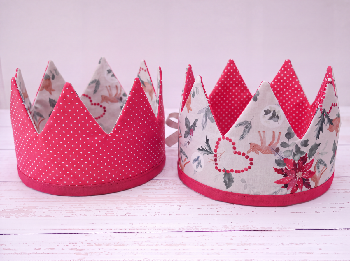 Reversible Fabric Crowns Kit - Winter Wishes