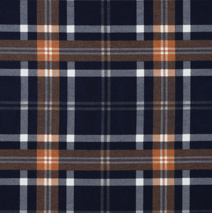 Jenna Checked Shirt Kit - Flannel Plaid in Navy