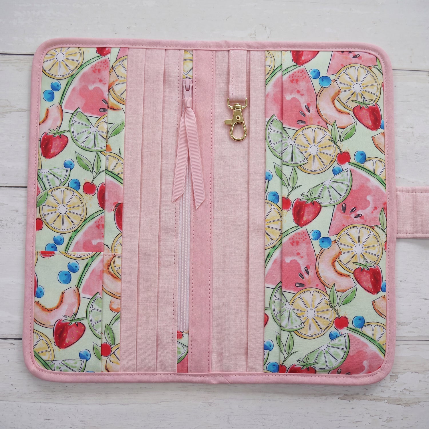 Travel Wallet - Tutti Fruity-Sewing Kit-Flying Bobbins Haberdashery