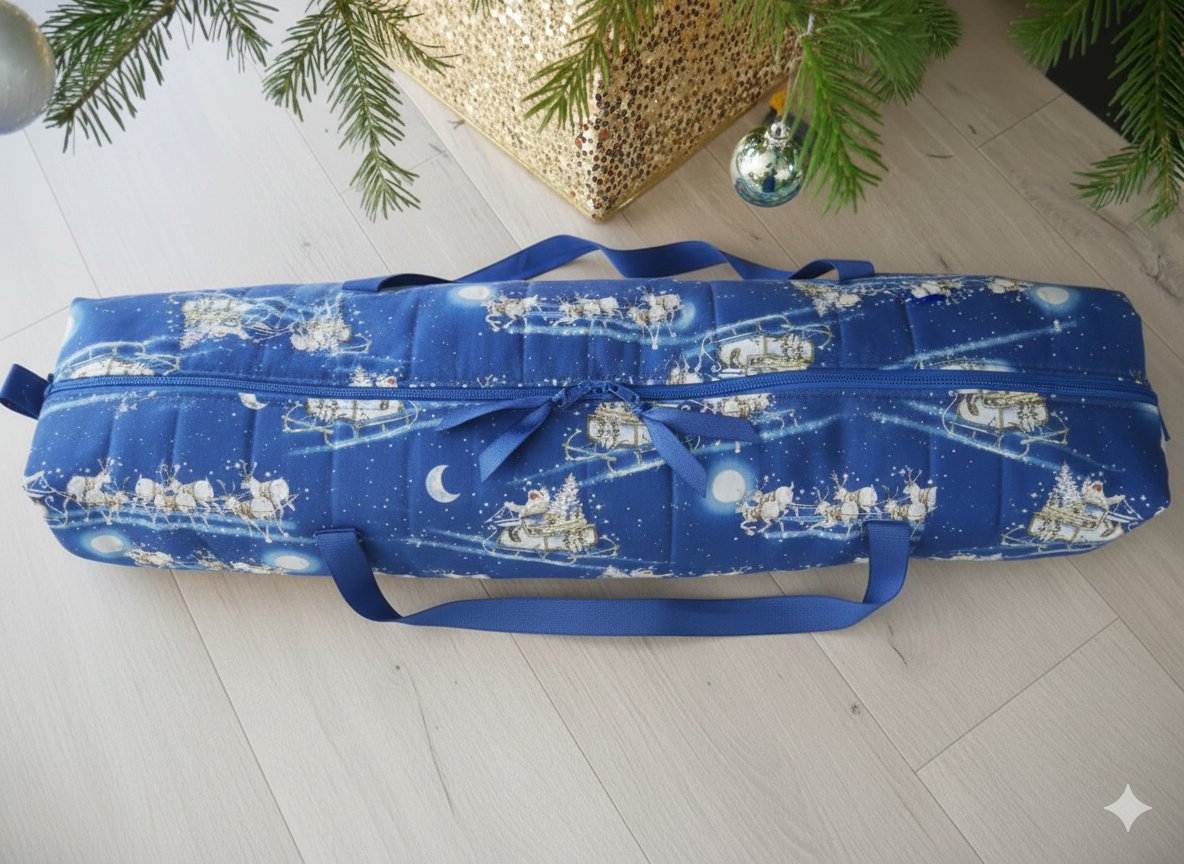 Gift Wrap Caddy Sewing Kit - Santa Sleigh-Sewing Kit-Flying Bobbins Haberdashery