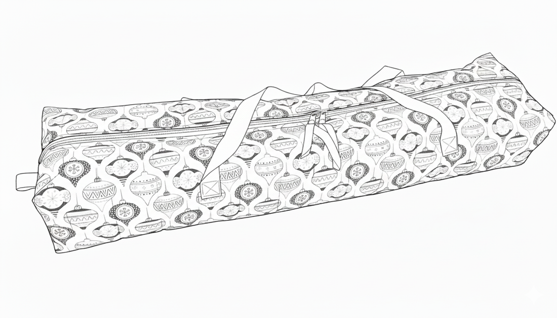 Gift Wrap Caddy Sewing Kit - Santa Sleigh-Sewing Kit-Flying Bobbins Haberdashery