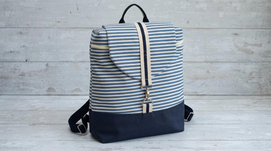 Honey Backpack Making Kit - Stripe-Sewing Kit-Flying Bobbins Haberdashery