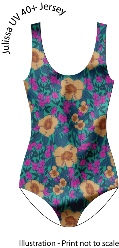 Cottesloe Swimsuit Kit - Julissa UV40 Swim Jersey-Sewing Kit-Flying Bobbins Haberdashery