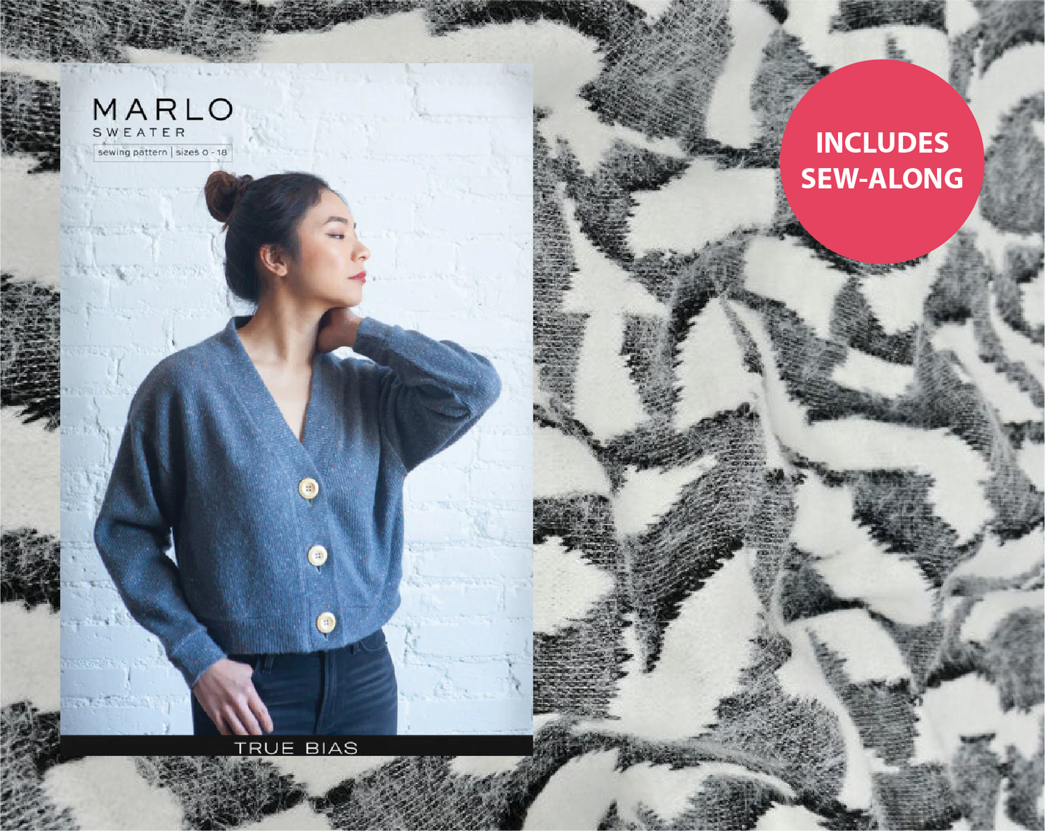 Marlo Sweater Kit - Cosy Knit-Sweater-Flying Bobbins Haberdashery