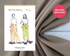Mitchell Trousers Kit - Lyocell Viscose Twill in Camel-Sewing Kit-Flying Bobbins Haberdashery
