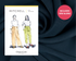 Mitchell Trousers Kit - Lyocell Viscose Twill in Navy-Sewing Kit-Flying Bobbins Haberdashery