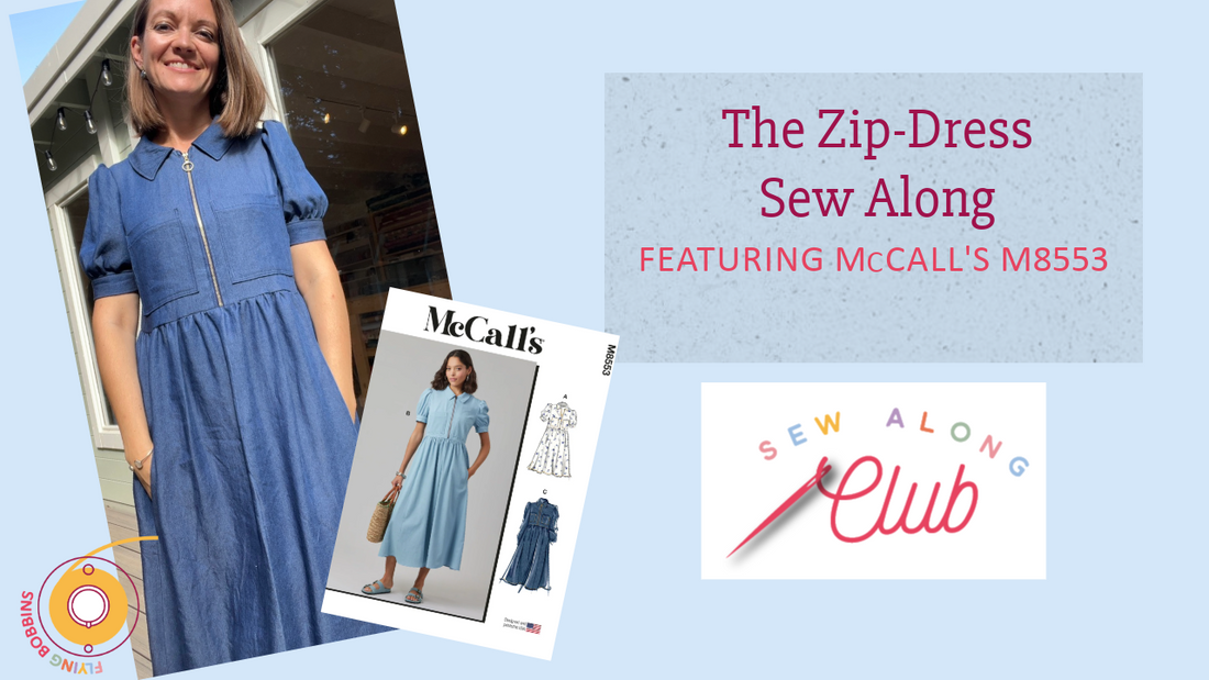The McCalls Zip Dress Video Course-Video Tutorial-Flying Bobbins Haberdashery