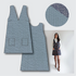 Margot Pinafore Kit -Cotton Corduroy in Denim Blue-Sewing Kit-Flying Bobbins Haberdashery