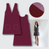 Margot Pinafore Kit -Cotton Corduroy in Bordeaux-Sewing Kit-Flying Bobbins Haberdashery