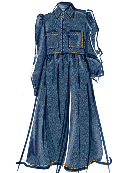 McCalls M8553, Zip Through Dress-Pattern-Flying Bobbins Haberdashery