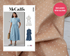 Zip Dress Kit - Atelier Brunette Fine Cord in Maple-Sewing Kit-Flying Bobbins Haberdashery