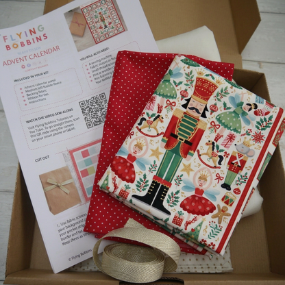 Advent Calendar Kit - Nutcracker-Cotton-Flying Bobbins Haberdashery
