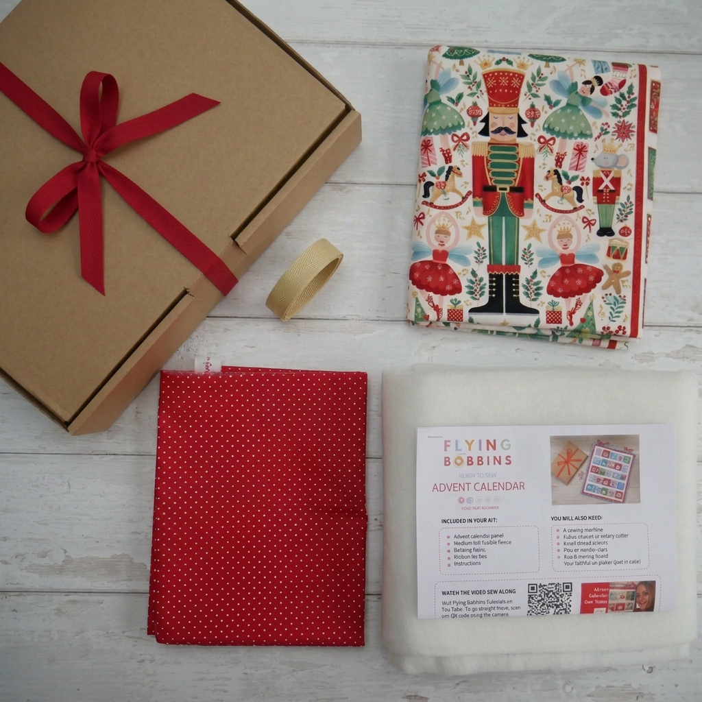 Advent Calendar Kit - Nutcracker-Cotton-Flying Bobbins Haberdashery