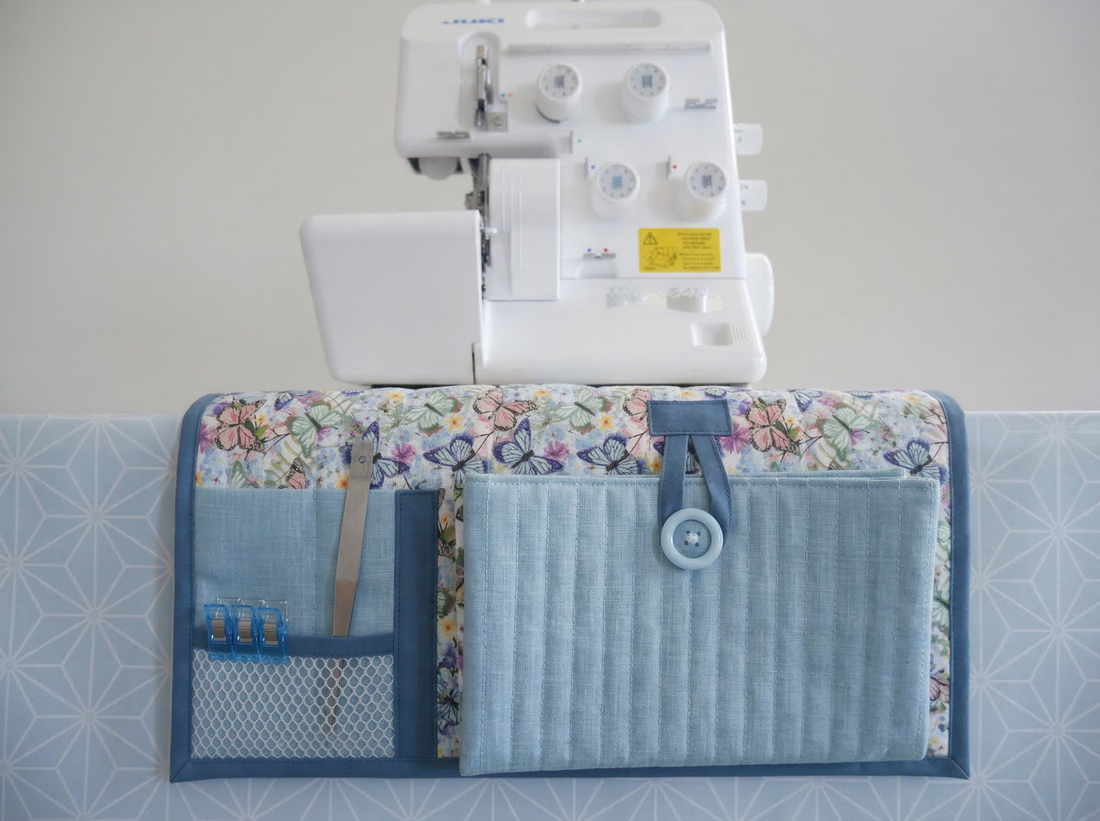 Overlocker Cover Kit &amp; Pattern - Butterflies-Sewing Kit-Flying Bobbins Haberdashery