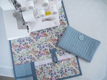 Overlocker Cover Kit &amp; Pattern - Butterflies-Sewing Kit-Flying Bobbins Haberdashery