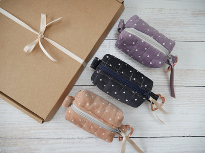Mini Boxed Bag Trio, Pin Spot Cord-Sewing Kit-Flying Bobbins Haberdashery