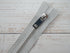 Glisty Silver Metal Zip, 25cm-Zip-Flying Bobbins Haberdashery