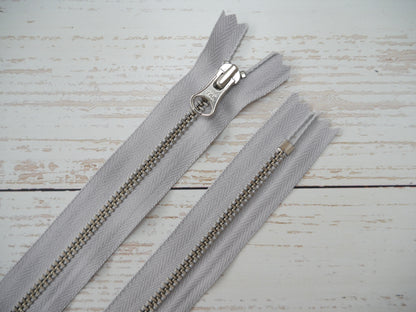 YKK 25cm Metal Zip, Various Colours-Zip-Flying Bobbins Haberdashery