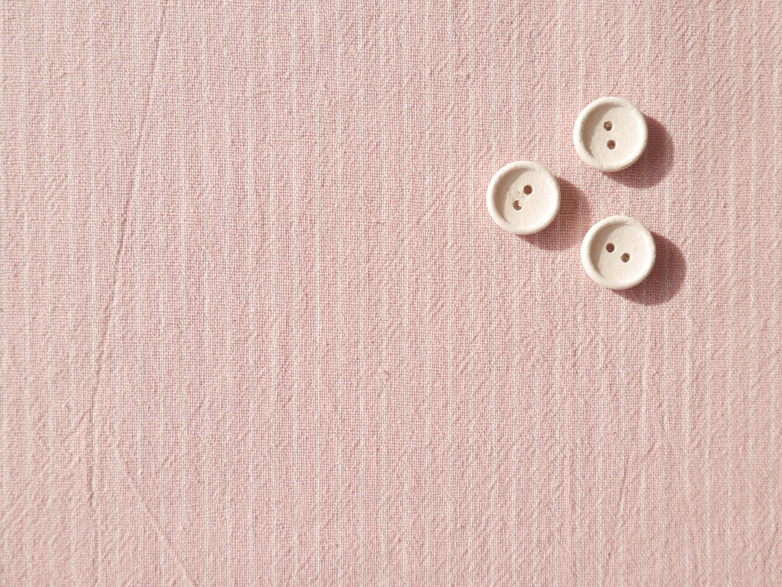 Jenna Shirt Kit - Tisfin Stripe in Blush-Sewing Kit-Flying Bobbins Haberdashery
