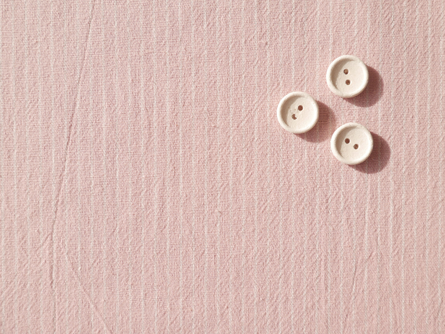 Tisfin Laundered Cotton Stripe in Pink, £15.50 p/m-Cotton Fabric-Flying Bobbins Haberdashery