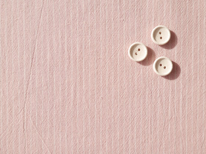 Tisfin Laundered Cotton Stripe in Pink, £15.50 p/m-Cotton Fabric-Flying Bobbins Haberdashery