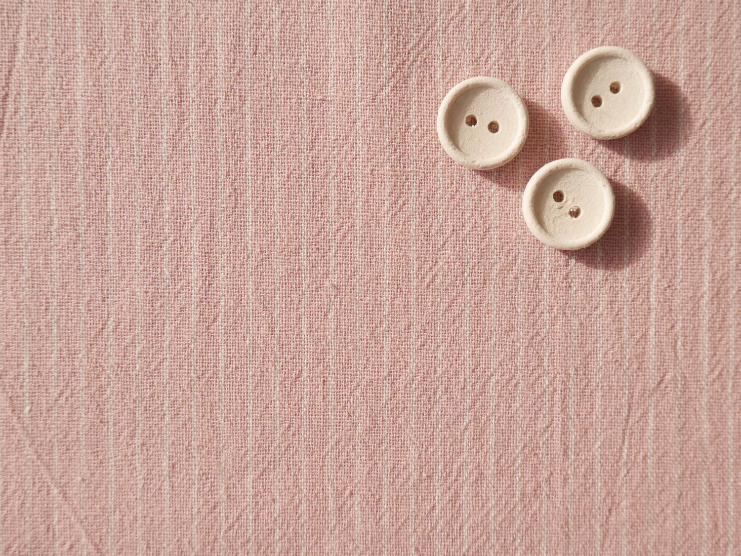 Tisfin Laundered Cotton Stripe in Pink, £15.50 p/m-Cotton Fabric-Flying Bobbins Haberdashery