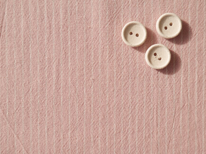 Tisfin Laundered Cotton Stripe in Pink, £15.50 p/m-Cotton Fabric-Flying Bobbins Haberdashery