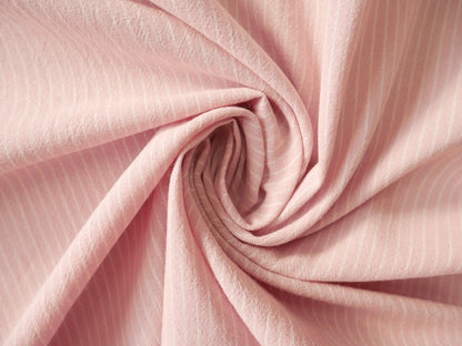Tisfin Laundered Cotton Stripe in Pink, £15.50 p/m-Cotton Fabric-Flying Bobbins Haberdashery