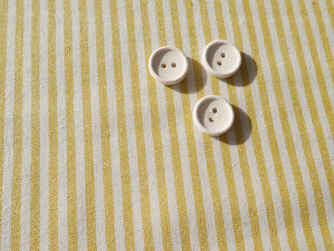 Donny Shirt Kit - Laundered Stipe in Yellow-Sewing Kit-Flying Bobbins Haberdashery