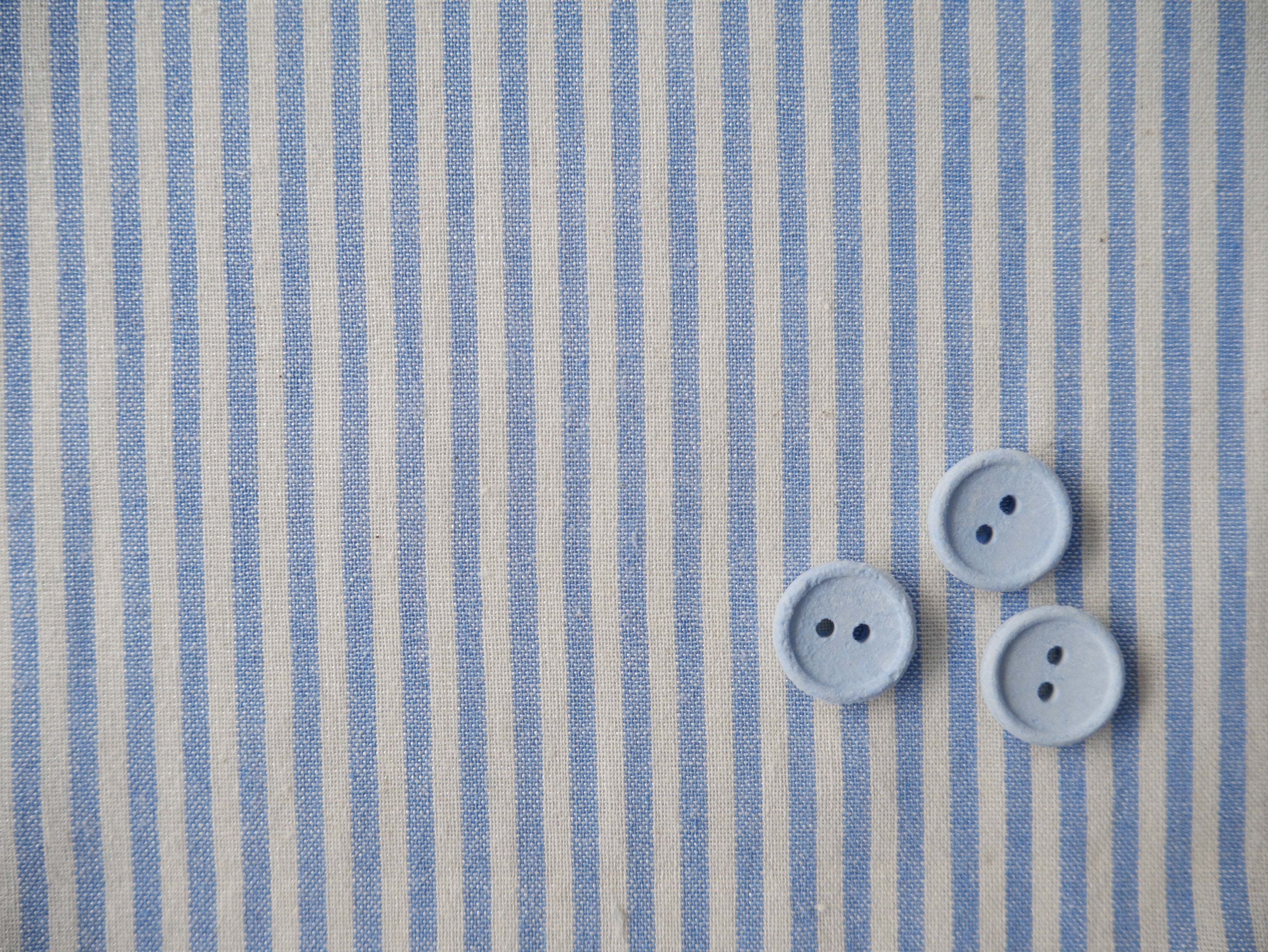 Jenna Shirt Kit - Raytis Stripe in Blue-Sewing Kit-Flying Bobbins Haberdashery