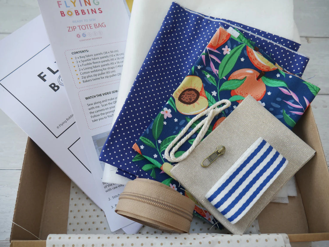 Sew A Zipped Tote Bag-Classes-Flying Bobbins Haberdashery