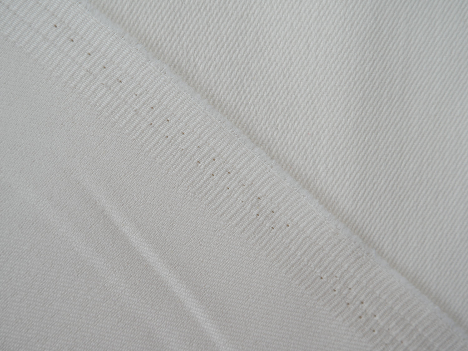 Stretch Denim in Ecru, £15.00 p/m-Denim-Flying Bobbins Haberdashery