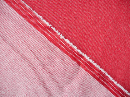 Stretch Denim in Red, £15.00 p/m-Denim-Flying Bobbins Haberdashery