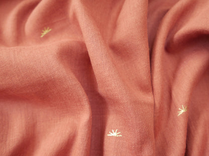 Atelier Brunette Sunset Cotton Gauze in Chestnut-Cotton Fabric-Flying Bobbins Haberdashery
