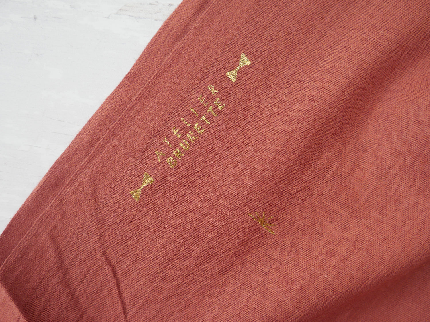 Atelier Brunette Sunset Cotton Gauze in Chestnut-Cotton Fabric-Flying Bobbins Haberdashery
