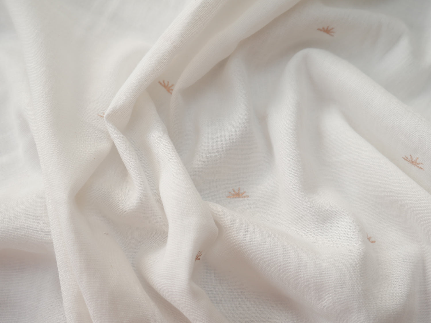 Atelier Brunette Sunset Cotton Gauze in Off-White-Cotton Fabric-Flying Bobbins Haberdashery