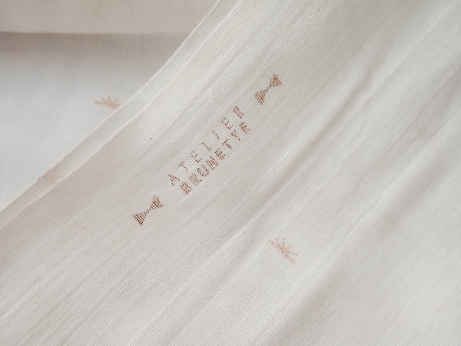 Atelier Brunette Sunset Cotton Gauze in Off-White-Cotton Fabric-Flying Bobbins Haberdashery