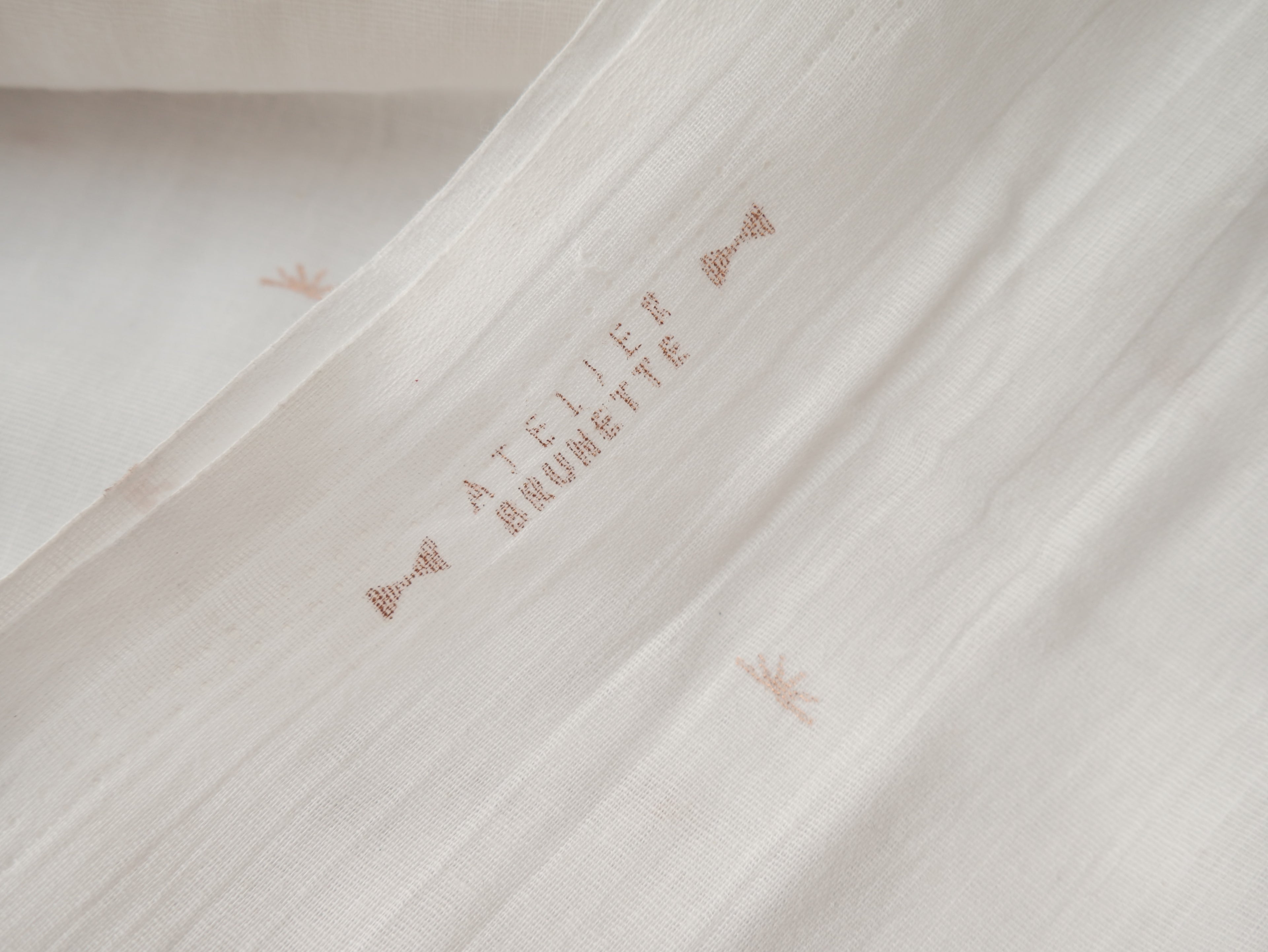 Atelier Brunette Sunset Cotton Gauze in Off-White-Cotton Fabric-Flying Bobbins Haberdashery