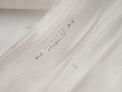 Atelier Brunette Sunset Cotton Gauze in Off-White-Cotton Fabric-Flying Bobbins Haberdashery