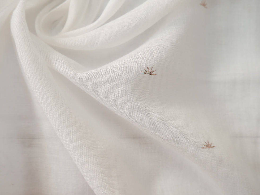 Atelier Brunette Sunset Cotton Gauze in Off-White-Cotton Fabric-Flying Bobbins Haberdashery