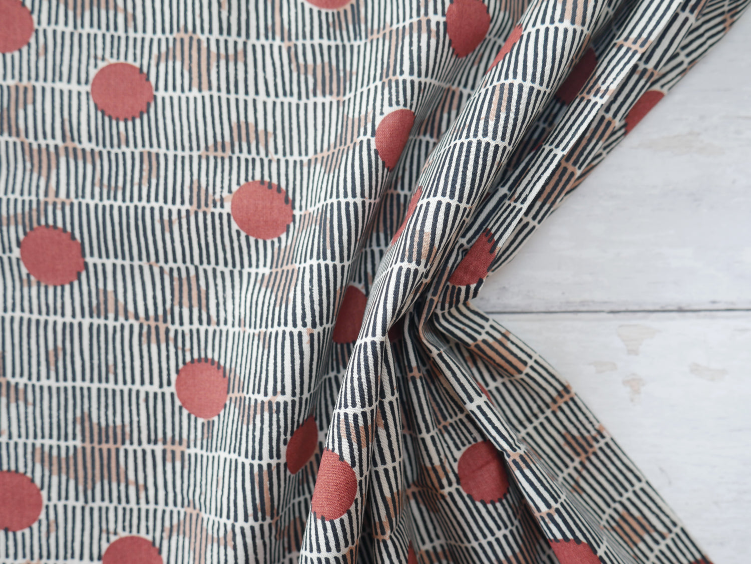 Atelier Brunette Mirage Cotton Gauze in Chestnut-Cotton Fabric-Flying Bobbins Haberdashery