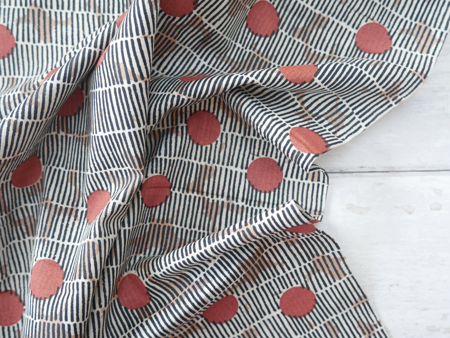 Atelier Brunette Mirage Cotton Gauze in Chestnut-Cotton Fabric-Flying Bobbins Haberdashery