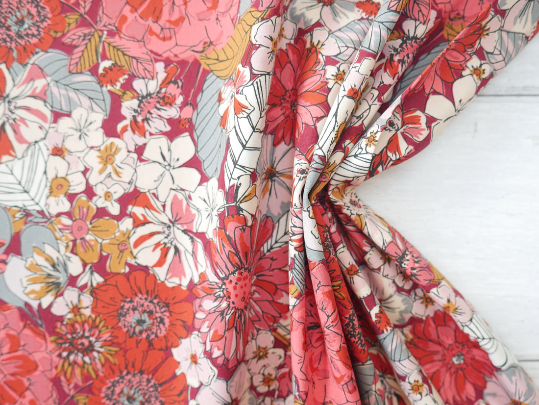Fleuron Sanctuary Printed Cotton by Art Gallery Fabrics, £17.50 p/m-Cotton-Flying Bobbins Haberdashery