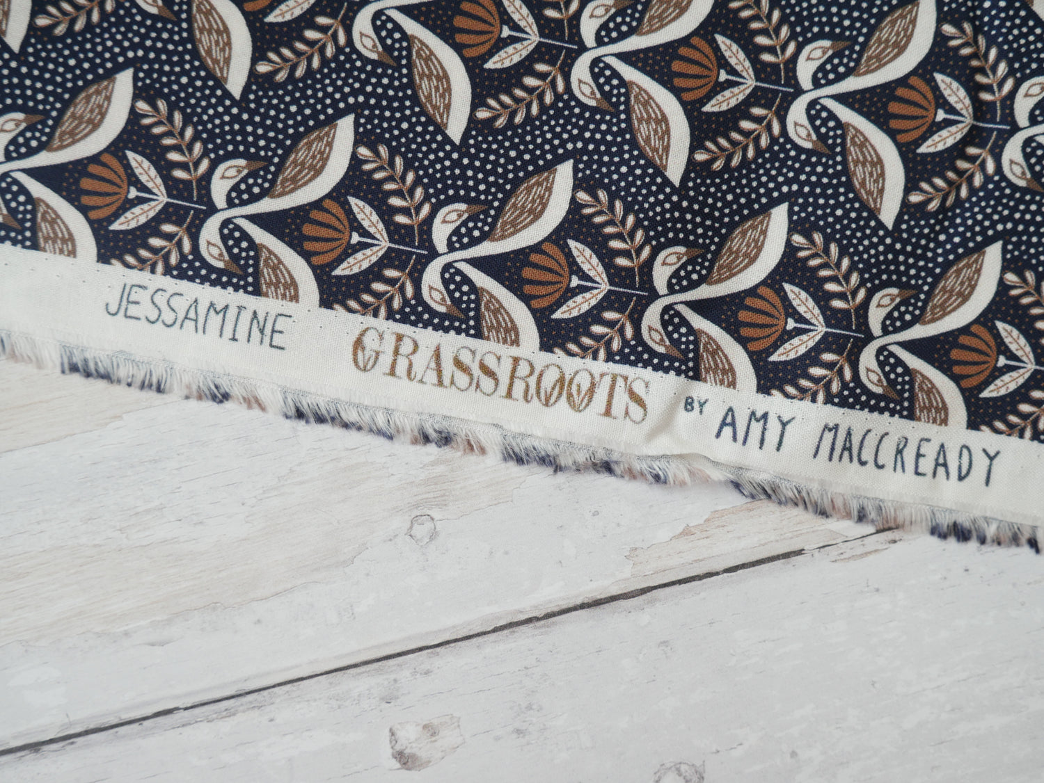 Jessamine Printed Cotton by Cloud9 Fabrics, £19.50 p/m-Cotton-Flying Bobbins Haberdashery