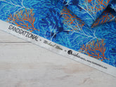 Sandsational Coral Reef Printed Cotton, £12.50 pm-Cotton Fabric-Flying Bobbins Haberdashery